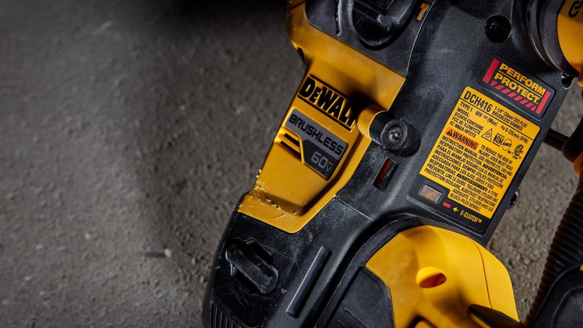 DEWALT DCH416B 60V MAX 1-1/4-in. Brushless Cordless SDS PLUS Rotary Hammer, Tool Only