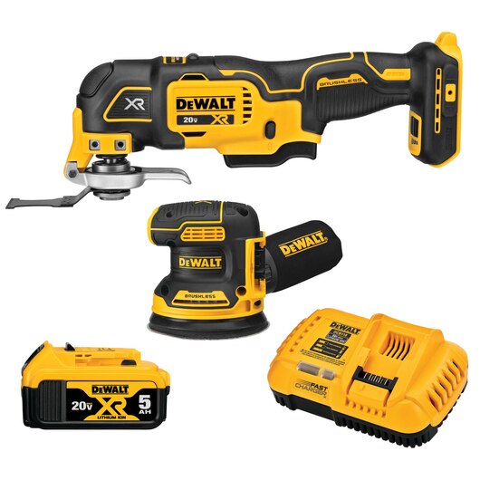 DeWalt DCK202P1 20V MAX XR Brushless 2-Tool Woodworking Kit