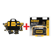 DeWalt 20V MAX Brushless 2-Tool Drill & Impact Driver Combo Kit with 31-Piece Impact Ready Extra Small Tough Case Bit Set