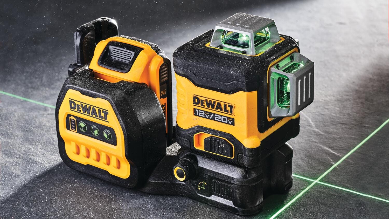 Dewalt DCLE34030GB DEWALT 12V / 20V MAX 3x360-Degree Green Laser, Tool Only