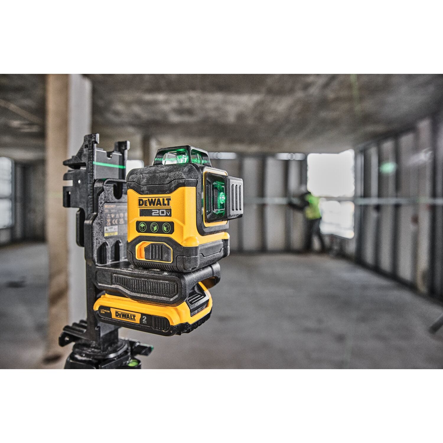 DeWalt DCLE34031B 20V 3x360 Green Line Laser, Tool Only