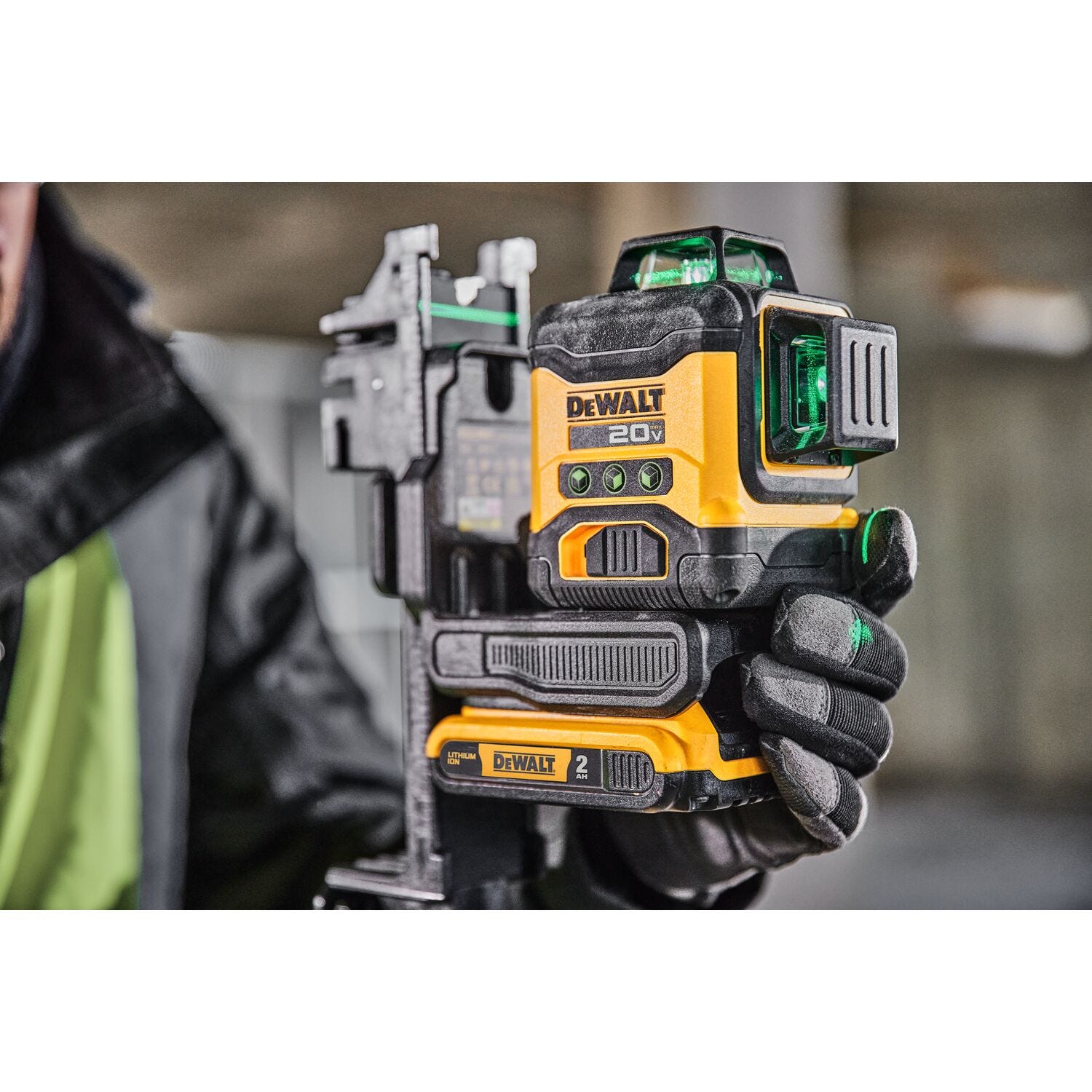 DeWalt DCLE34031B 20V 3x360 Green Line Laser, Tool Only
