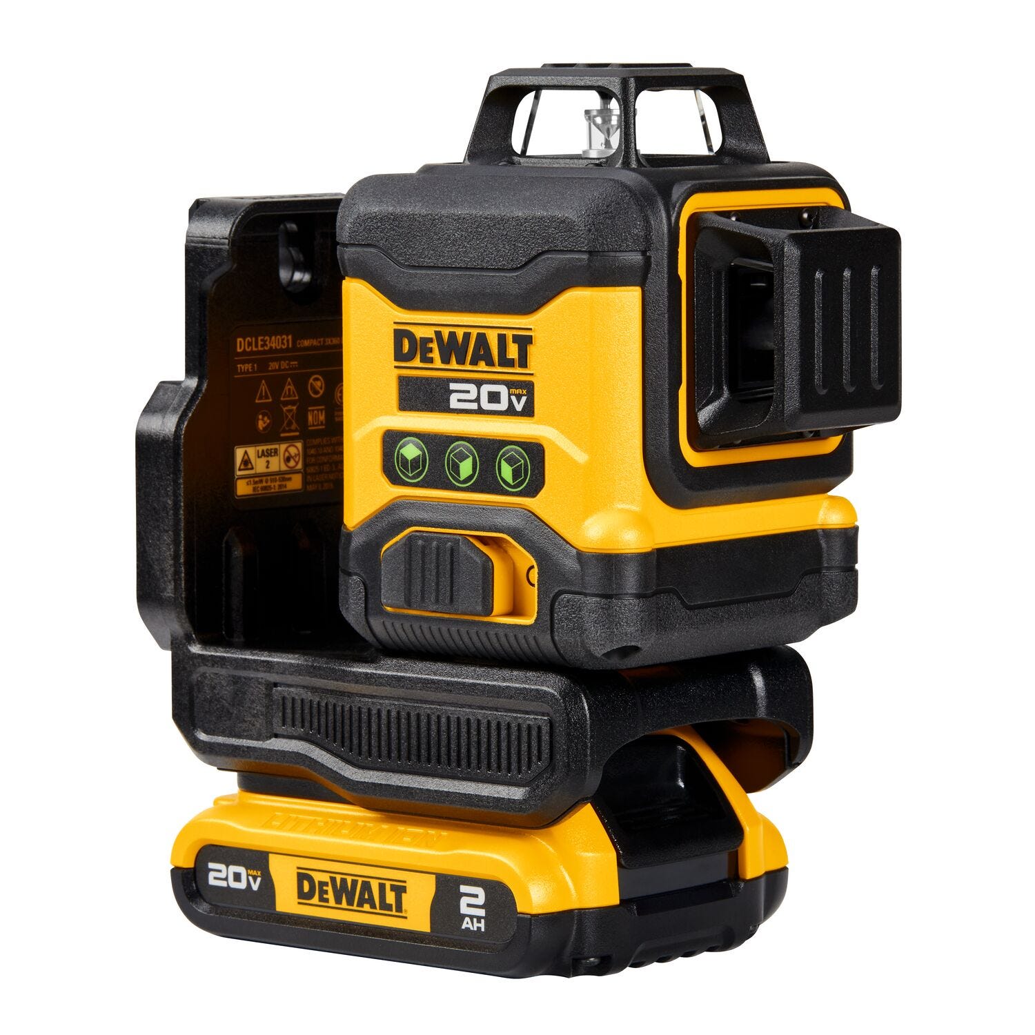 DeWalt DCLE34031D1 20V 3x360 Green Line Laser 2.0Ah Kit