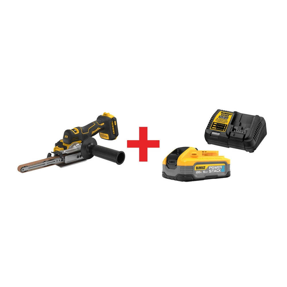 DeWalt 20V MAX XR Brushless 18 in. Bandfile with 20V MAX POWERSTACK 5.0Ah Starter Kit