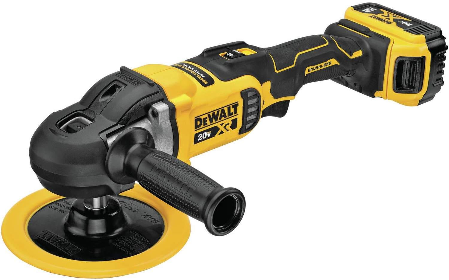 DeWalt DCM849P2 20V MAX XR 7-inch Cordless Variable Speed Rotary Polisher 5.0Ah Kit