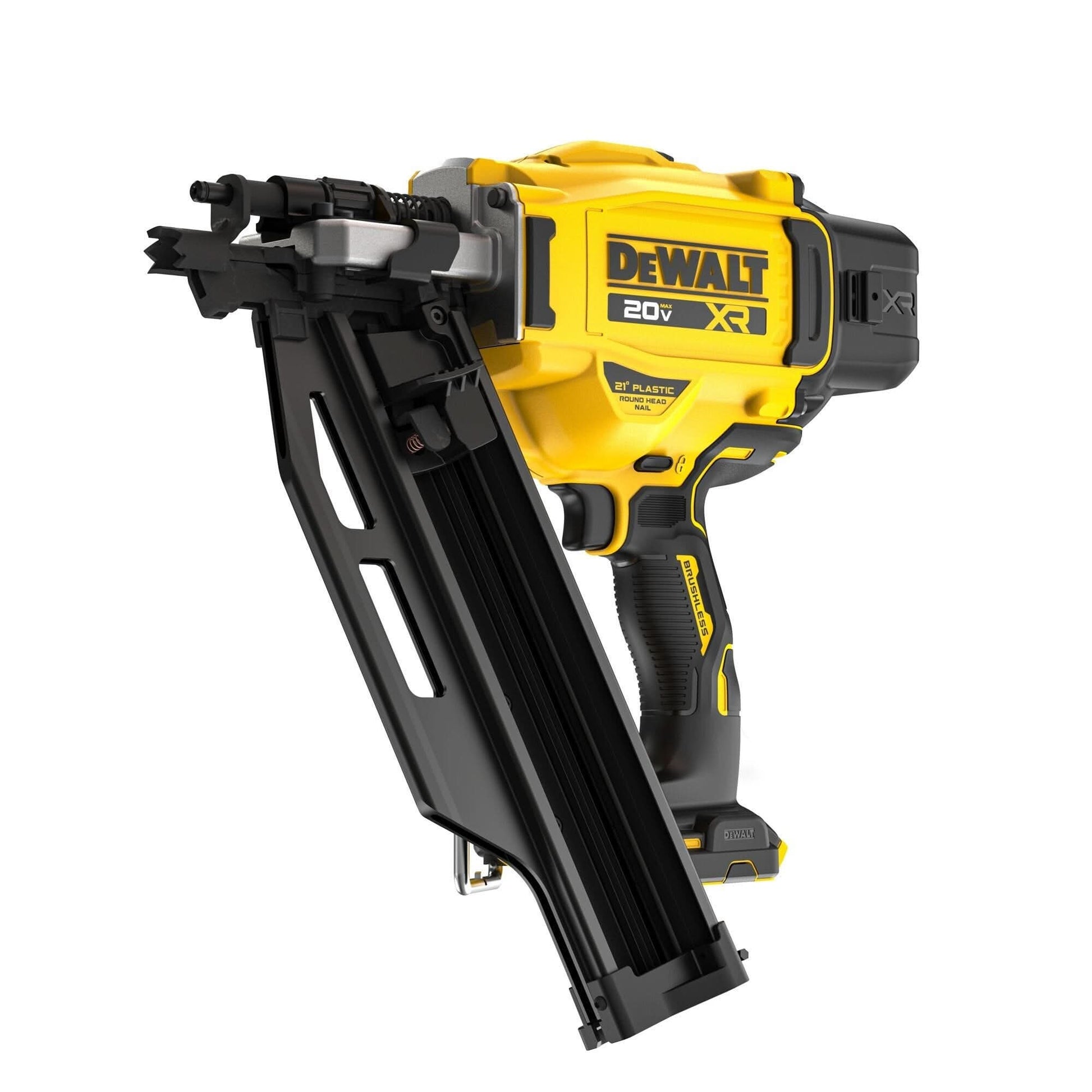 DeWalt 20V MAX* XR Brushless 21 Degree Plastic Collated Framing Nailer with 20V MAX 5.0Ah Battery