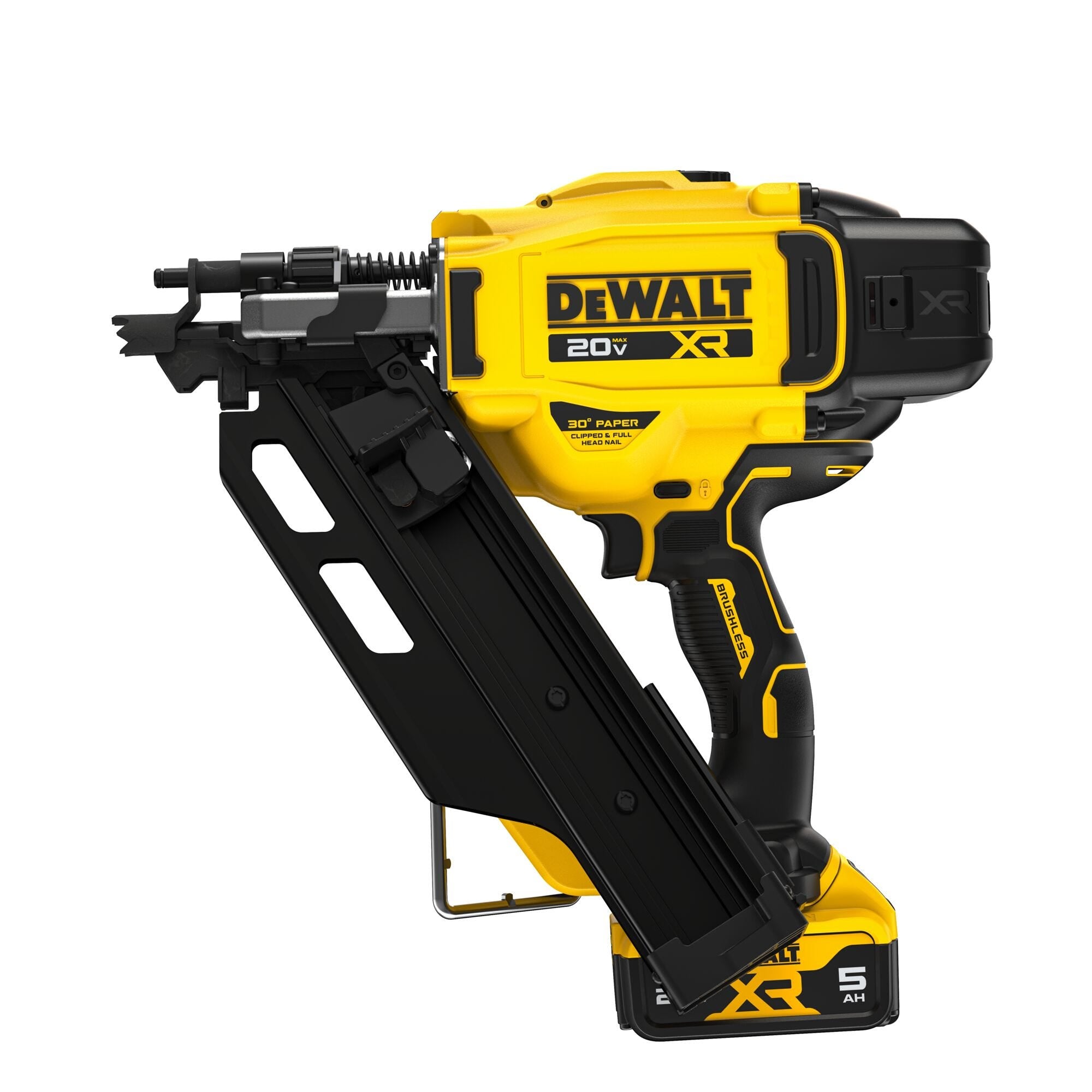 DeWalt DCN930P1 20V MAX* XR Brushless 30 Degree Paper Tape Framing Nailer 5.0Ah Kit