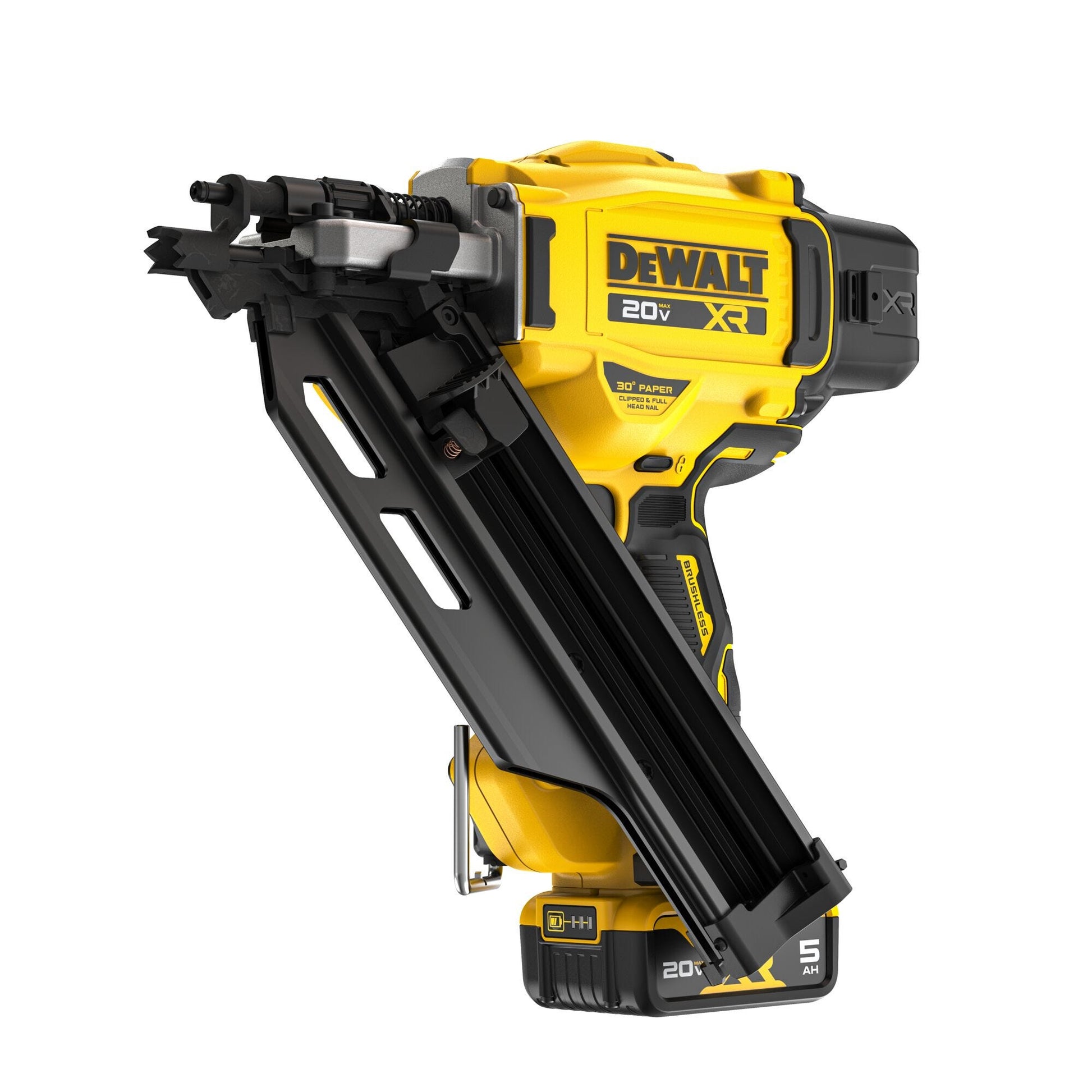 DeWalt DCN930P1 20V MAX* XR Brushless 30 Degree Paper Tape Framing Nailer 5.0Ah Kit