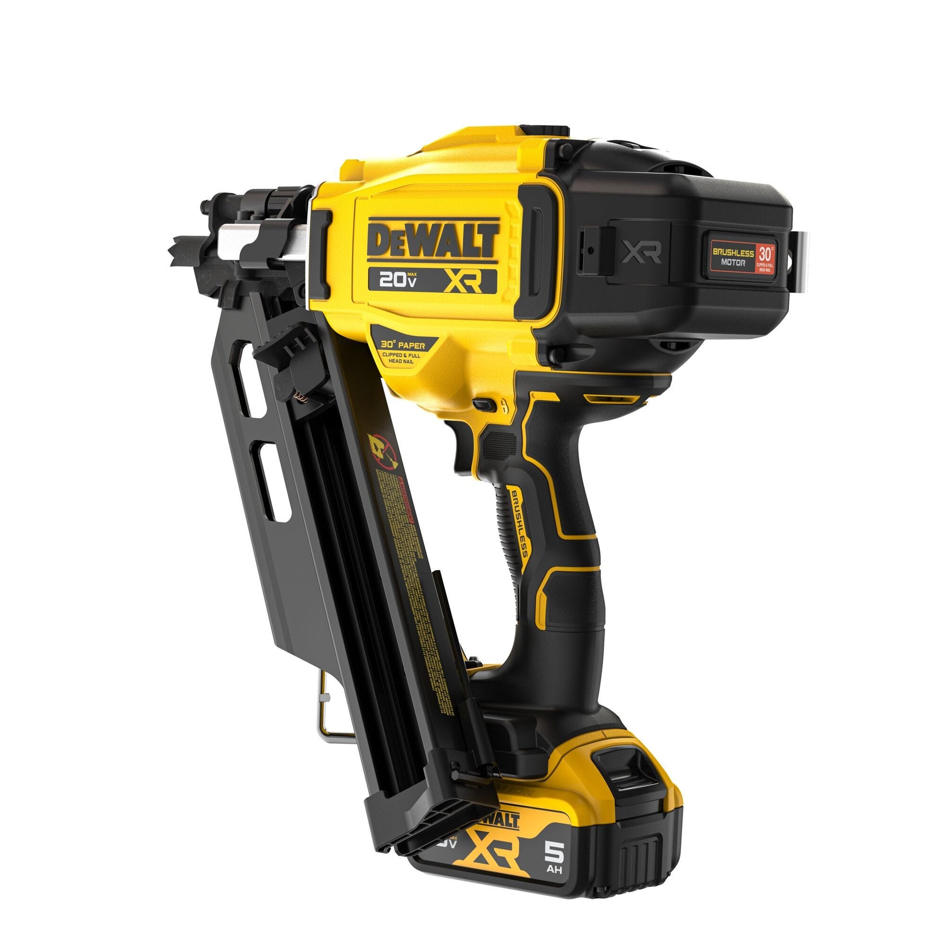DeWalt DCN930P1 20V MAX* XR Brushless 30 Degree Paper Tape Framing Nailer 5.0Ah Kit