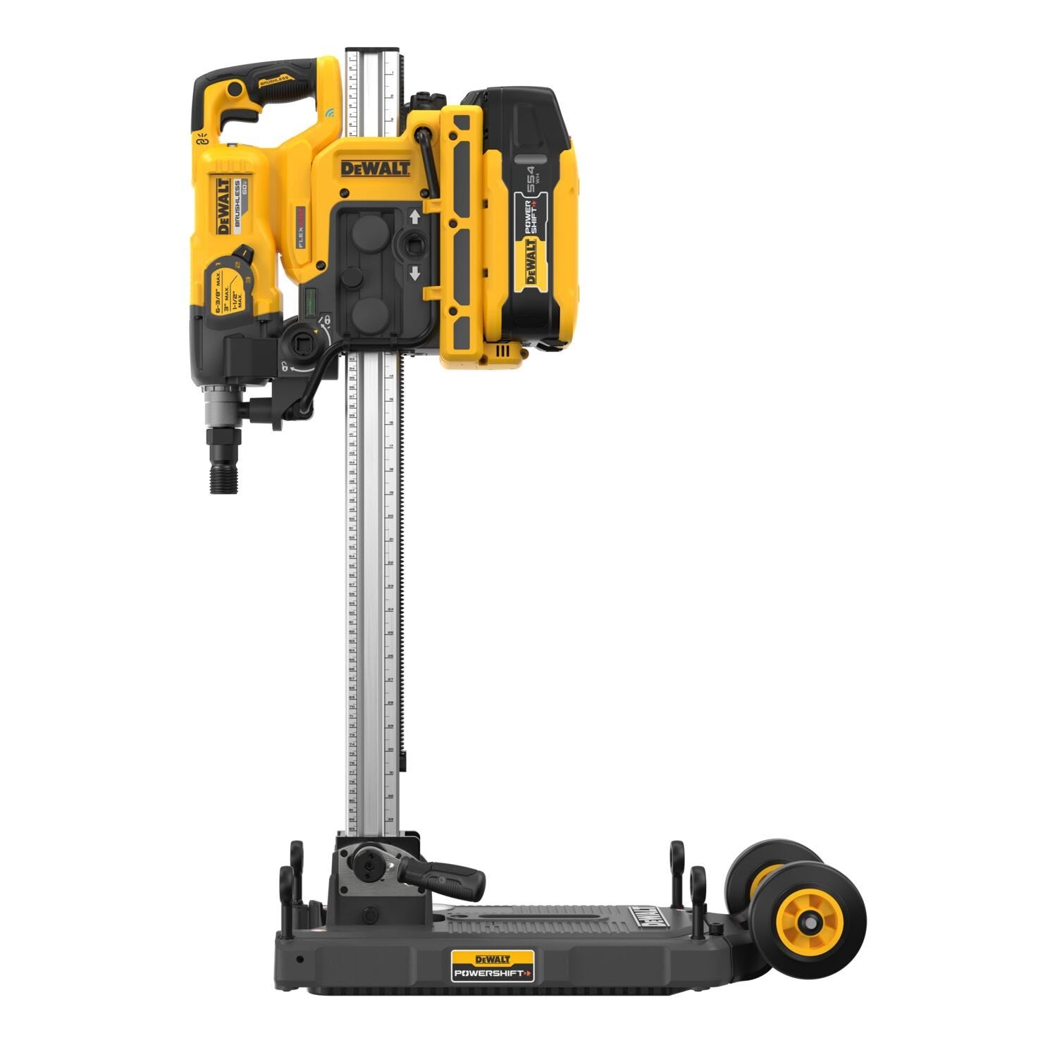 DeWALT DCPS150AG2 POWERSHIFT™ 60V MAX Brushless 6-3/8 in. 3-Speed Core Drill Kit w/ Stand