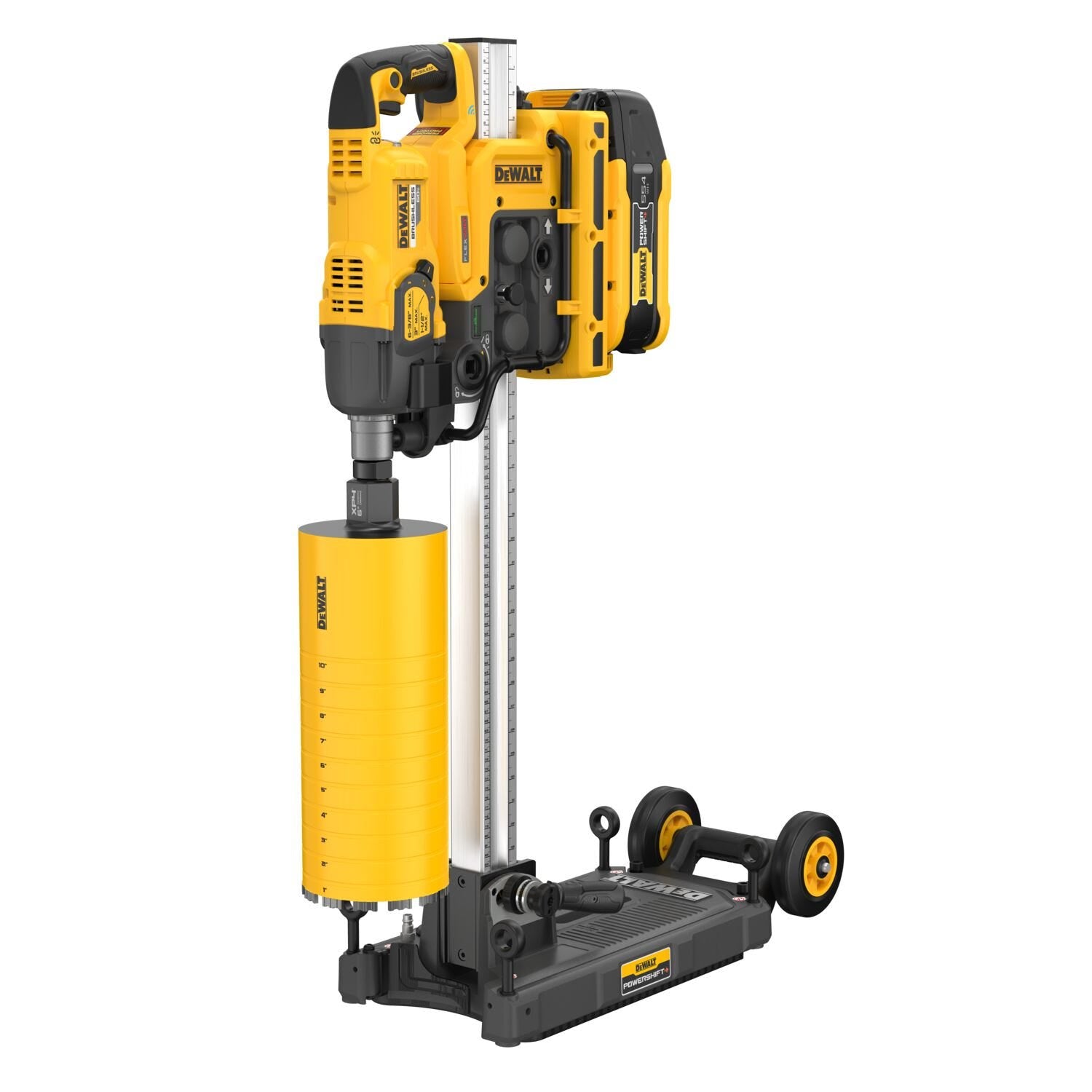 DeWALT DCPS150AG2 POWERSHIFT™ 60V MAX Brushless 6-3/8 in. 3-Speed Core Drill Kit w/ Stand