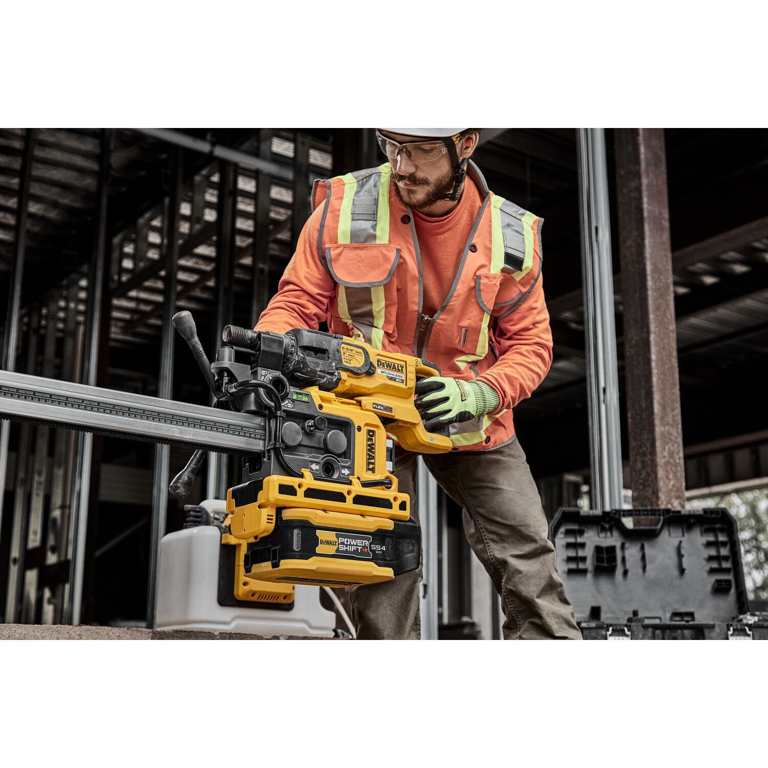 DeWALT DCPS150AG2 POWERSHIFT™ 60V MAX Brushless 6-3/8 in. 3-Speed Core Drill Kit w/ Stand