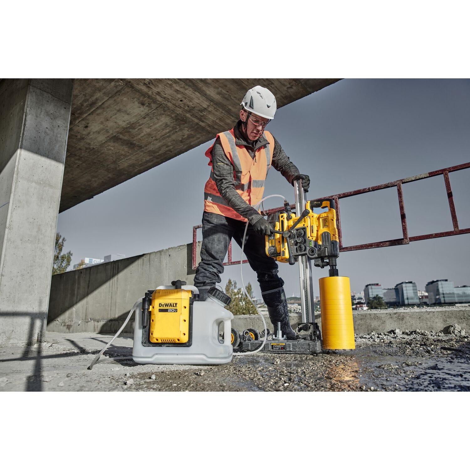 DeWALT DCPS150AG2 POWERSHIFT™ 60V MAX Brushless 6-3/8 in. 3-Speed Core Drill Kit w/ Stand