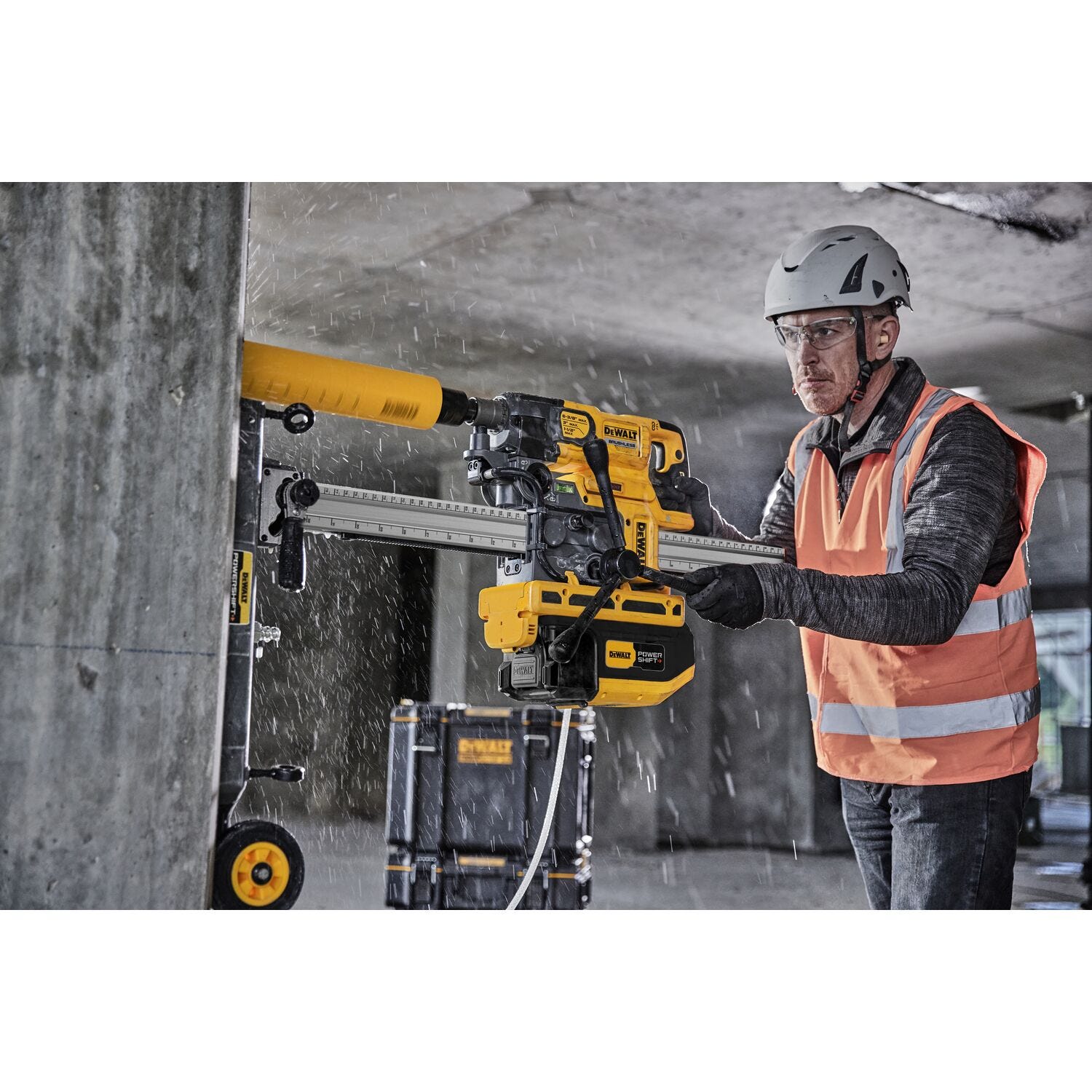 DeWALT DCPS150AG2 POWERSHIFT™ 60V MAX Brushless 6-3/8 in. 3-Speed Core Drill Kit w/ Stand