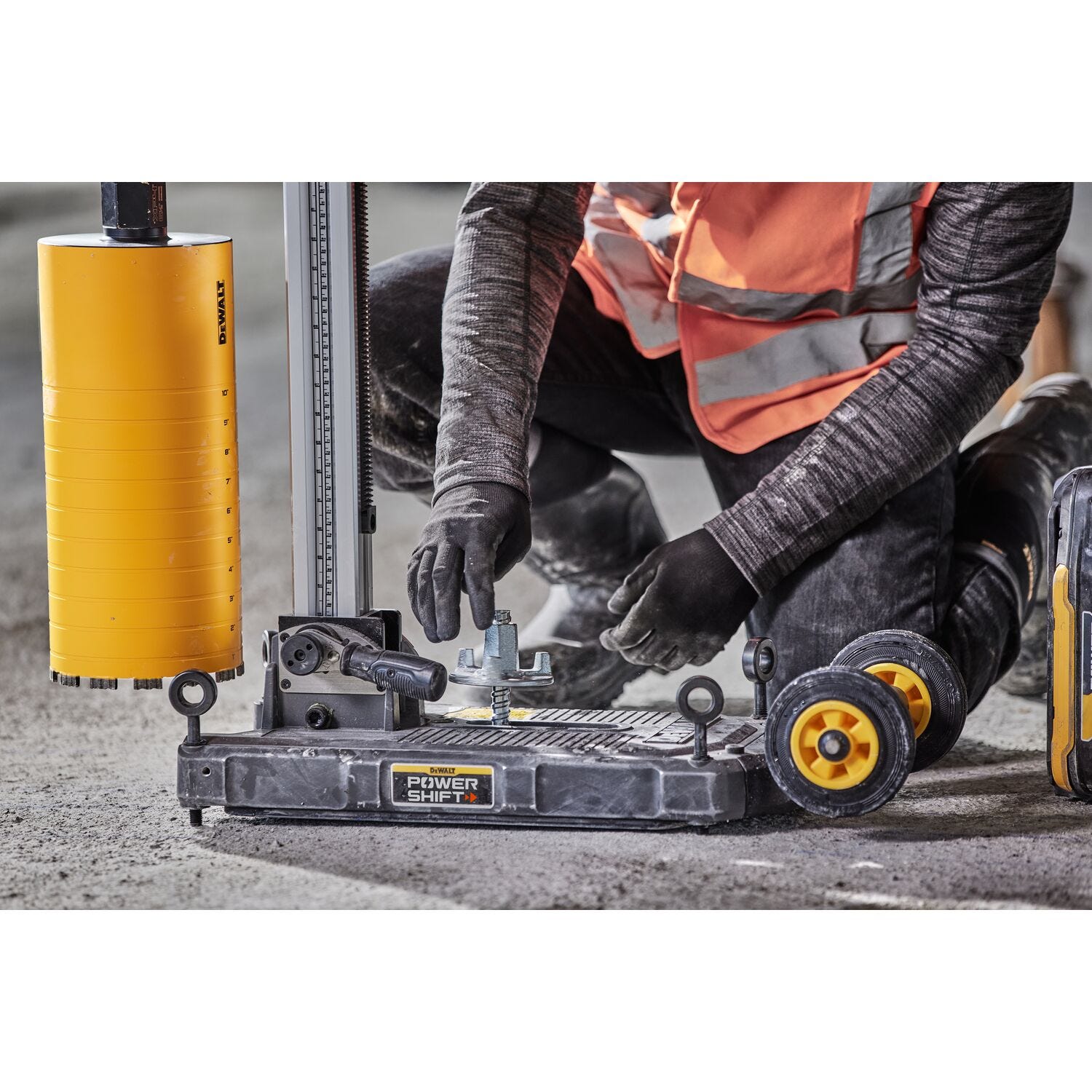 DeWALT DCPS150AG2 POWERSHIFT™ 60V MAX Brushless 6-3/8 in. 3-Speed Core Drill Kit w/ Stand