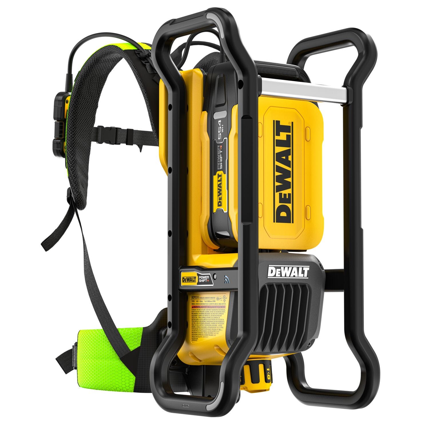 DeWALT DCPS310AG2 POWERSHIFT™ Backpack Concrete Vibrator Kit