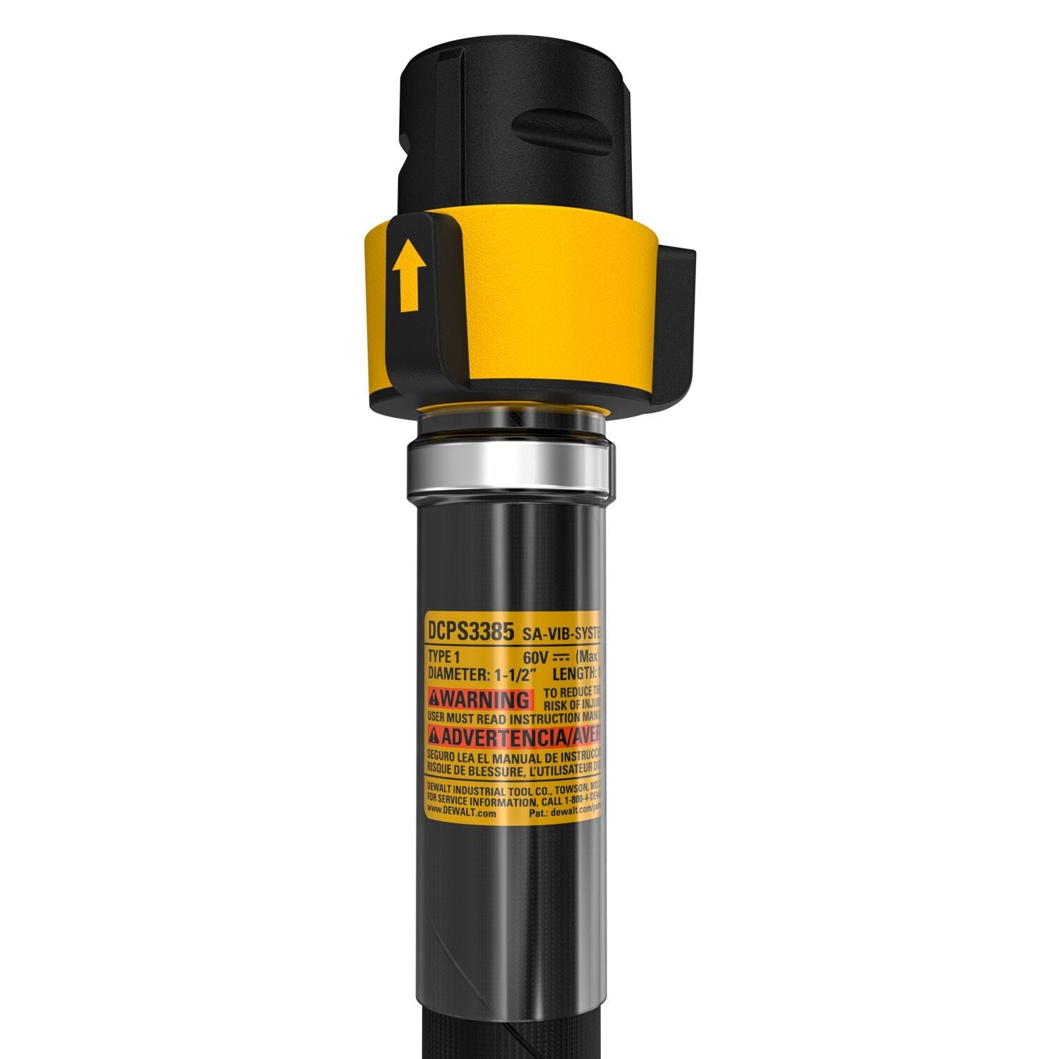 DeWALT DCPS3385 POWERSHIFT™ Concrete Vibrator Shaft, 1.5 in. x 16 ft.