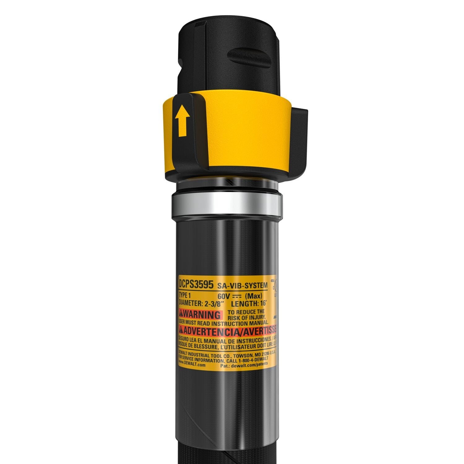 DeWALT DCPS3595 POWERSHIFT™ Concrete Vibrator Shaft, 2.25 in. x 16 ft.