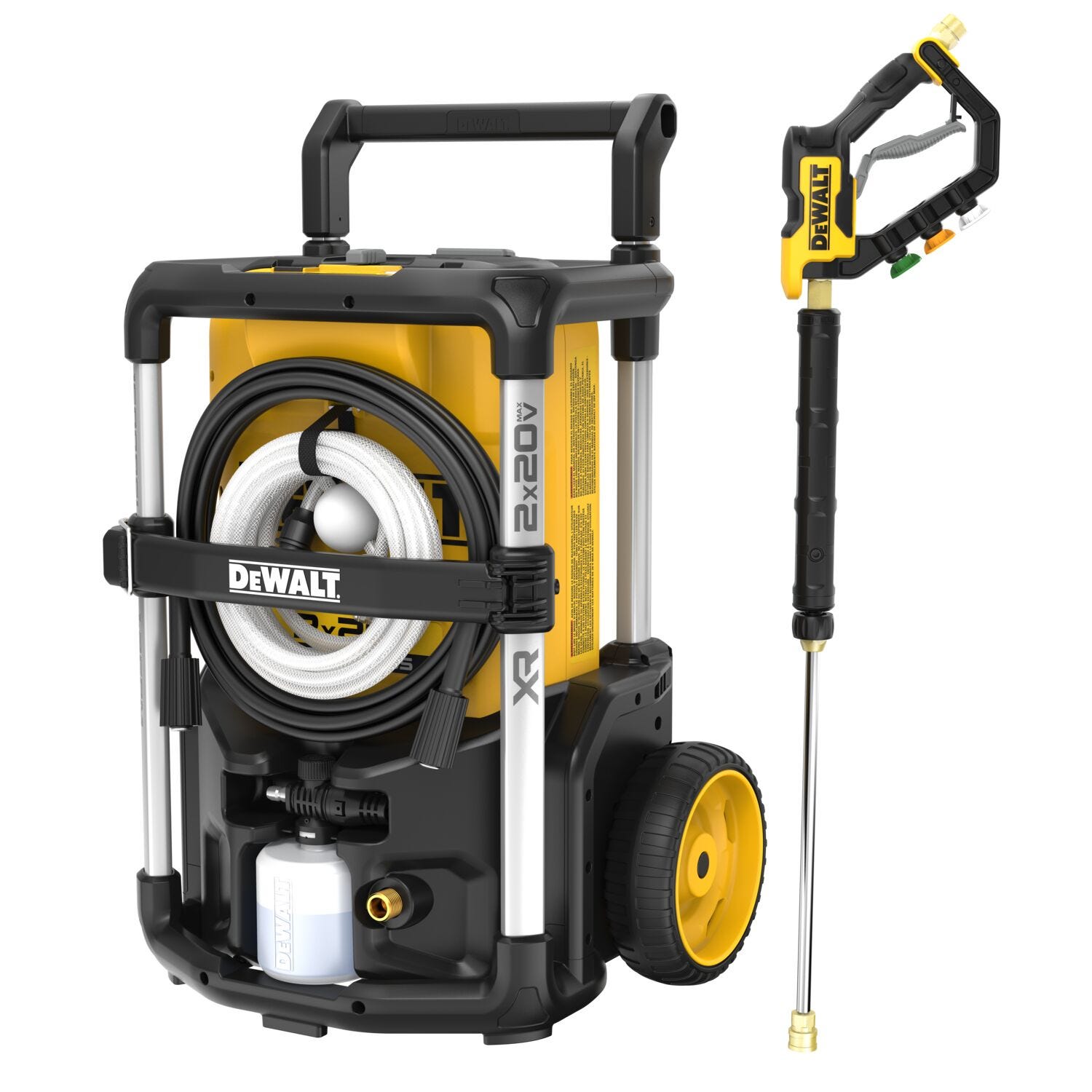 DeWalt DCPW1600Y2 FLEXVOLT 2X20V MAX XR Brushless 1600PSI Pressure Washer 12.0Ah Kit