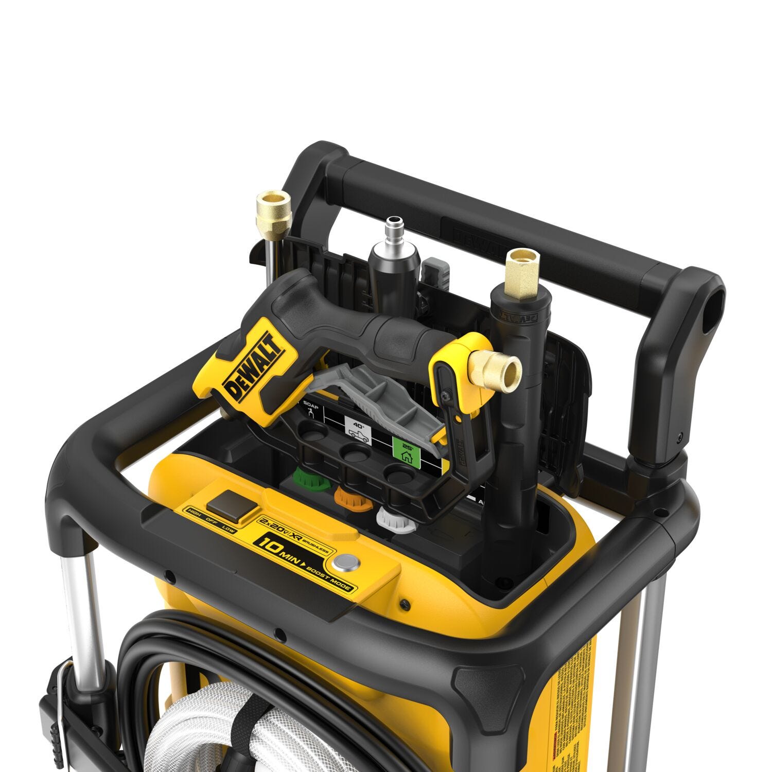 DeWalt DCPW1600Y2 FLEXVOLT 2X20V MAX XR Brushless 1600PSI Pressure Washer 12.0Ah Kit