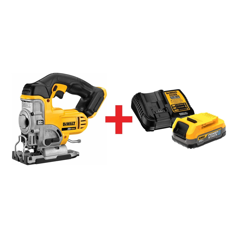 DeWalt 20V MAX Jigsaw with POWERSTACK 20V MAX 1.7Ah Starter Kit