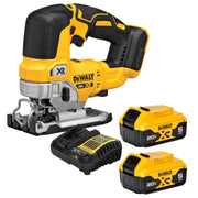 DeWalt 20V MAX XR Brushless Top-Handle Jigsaw w/ (2) 5.0Ah Batteries and Charger
