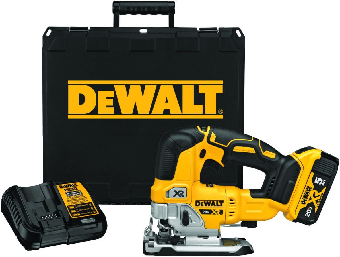 DeWalt DCS334P1 20V MAX XR Brushless Cordless Top-Handle Jigsaw 5.0Ah Kit