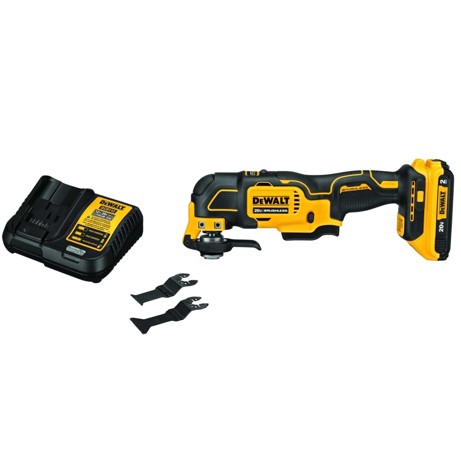 Dewalt DCS354D1 20-Volt MAX Lithium-Ion Cordless Brushless Oscillating Tool 2.0Ah Kit