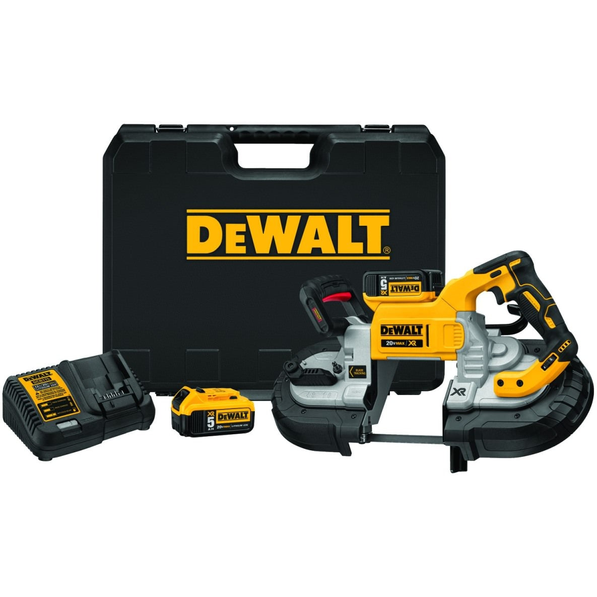 DeWalt DCS376P2 20V Max 5" Dual Switch Band Saw Kit