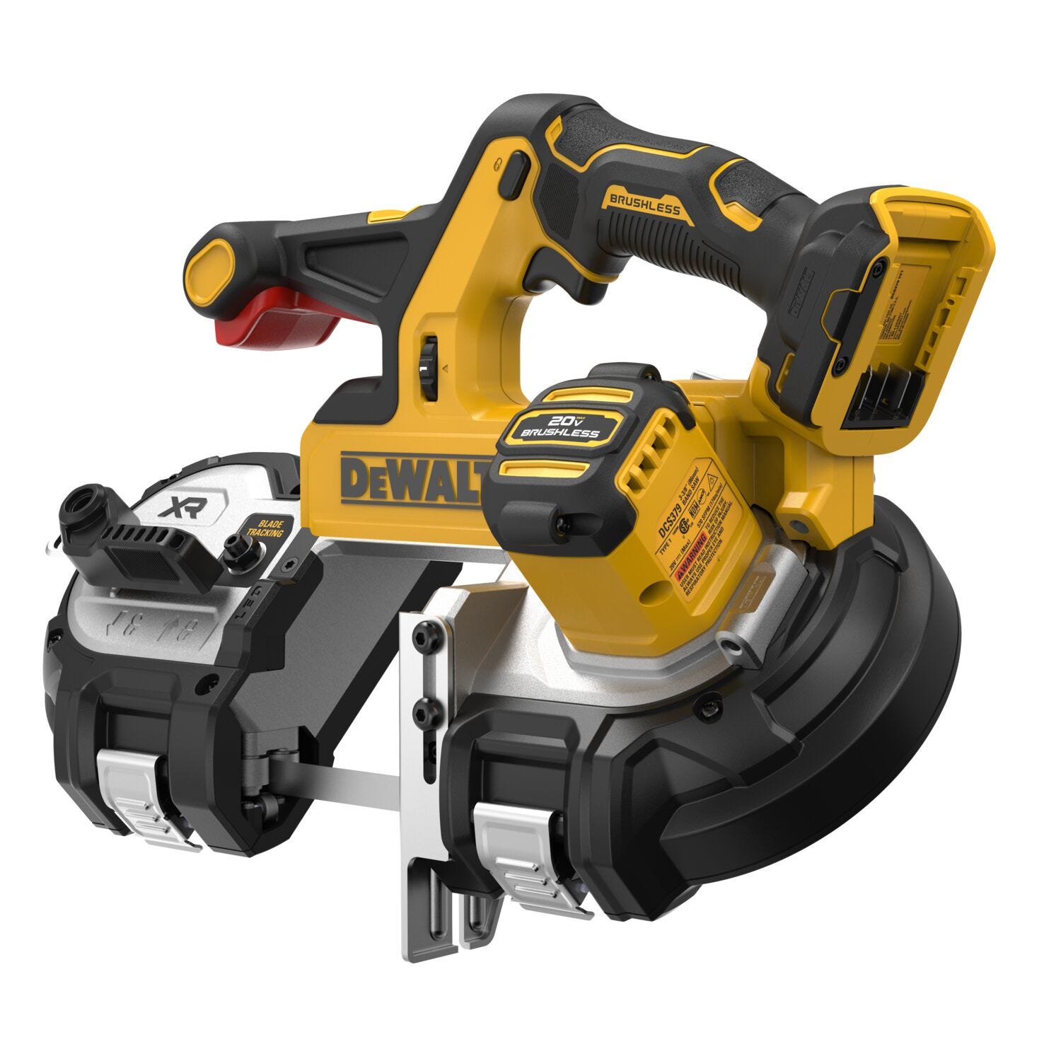 DeWalt DCS379B 20V MAX XR Brushless 3-1/4 in. Mid-Sized Dual Switch Band Saw, Tool Only