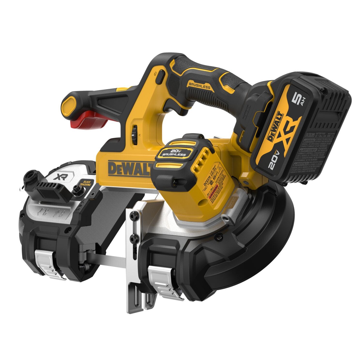 DeWalt DCS379P1 20V MAX XR Brushless 3-1/4 in. Mid-Sized Dual Switch Band Saw 5.0Ah Kit
