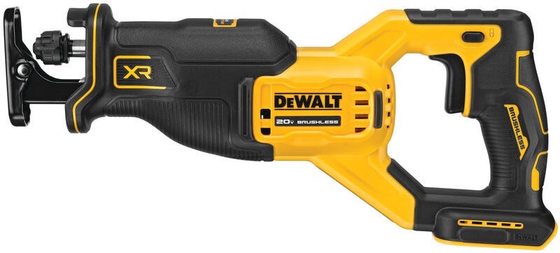 DeWalt 20V MAX XR Brushless Reciprocating Saw with 20V MAX POWERSTACK Compact Battery 2-Pack