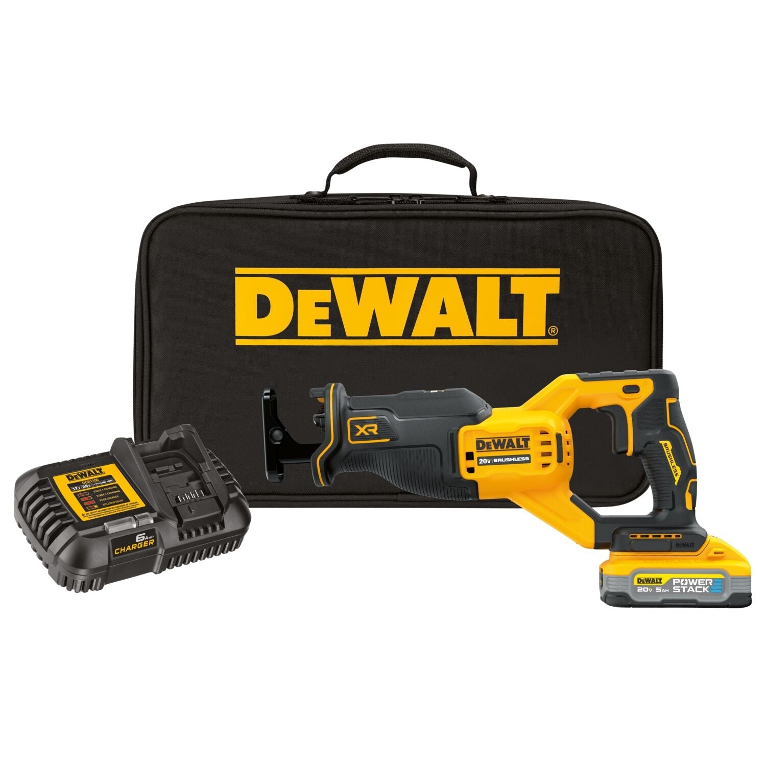 DeWalt DCS382H1 20V MAX* XR Brushless Reciprocating Saw Kit with POWERSTACK 5.0Ah Battery