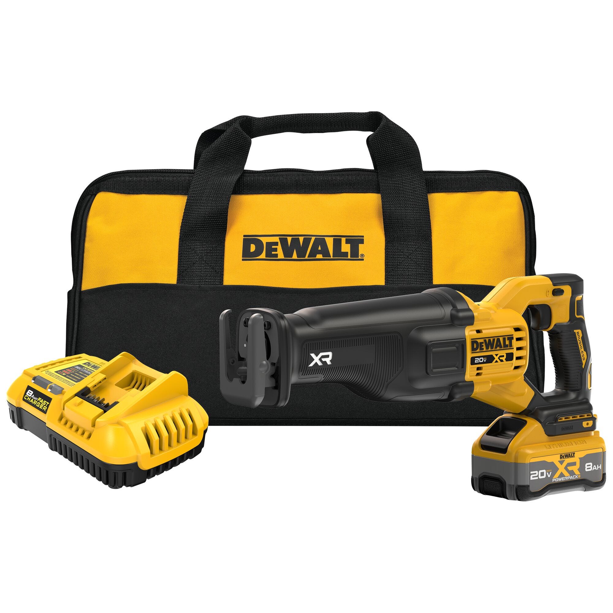 DeWalt DCS384WW1 20V MAX XR POWER DETECT Brushless Recip Saw POWERPACK 8.0Ah Kit