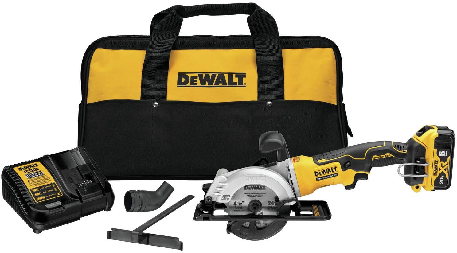 Dewalt DCS571P1 ATOMIC 20V MAX 4-1/2" Circular Saw 5.0Ah Kit
