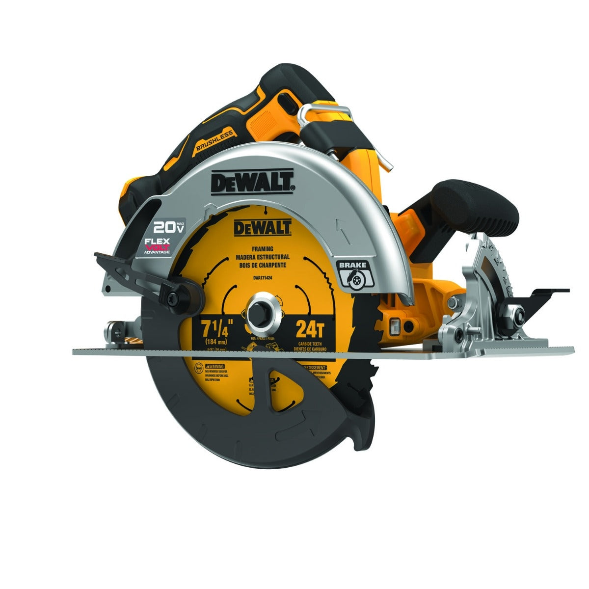 DEWALT DCS573B 20V MAX FLEXVOLT Advantage 7-1/4-Inch Circular Saw, Tool Only