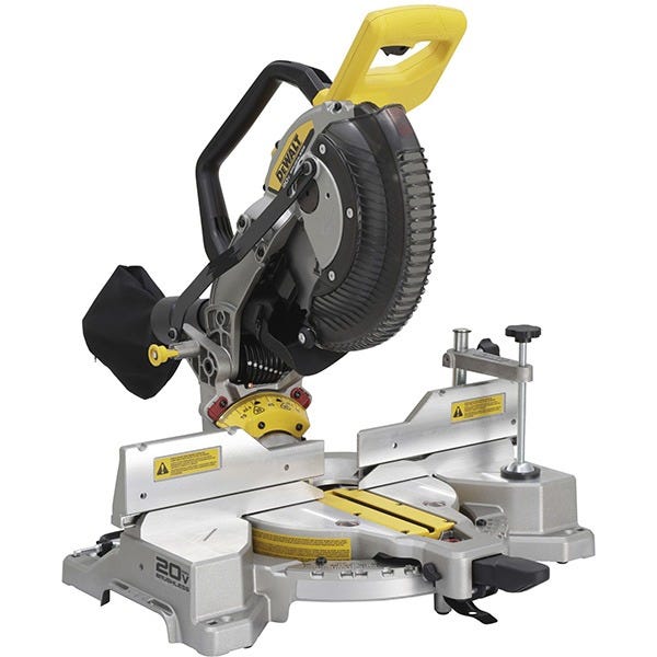 DeWALT DCS714WW1 DEWALT 20V MAX XR 10-in. Double Bevel Fixed Miter Saw 8.0Ah Kit