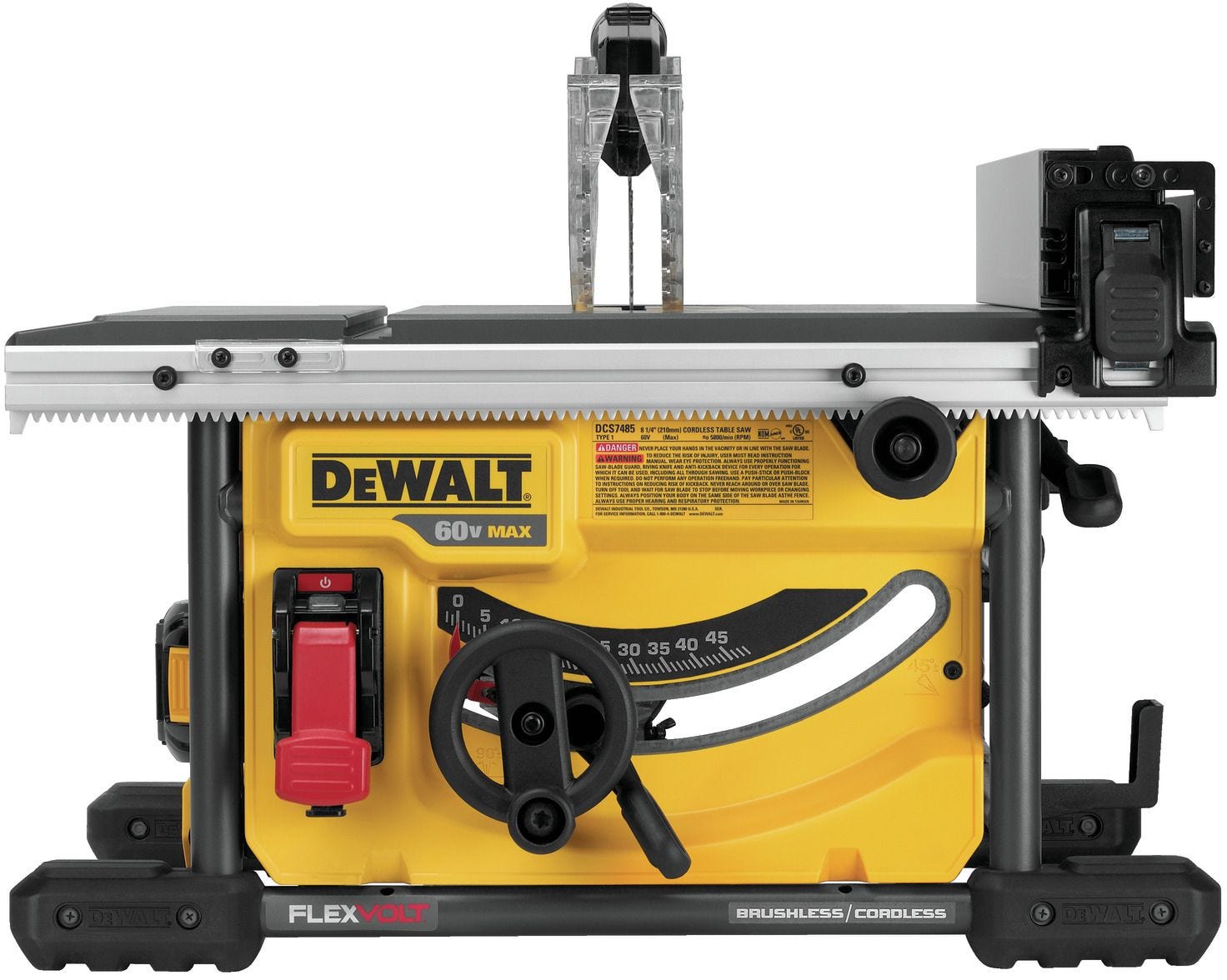 Dewalt DCS7485T1 FlexVolt 60V MAX 8-1/4" Table Saw 6.0Ah Kit