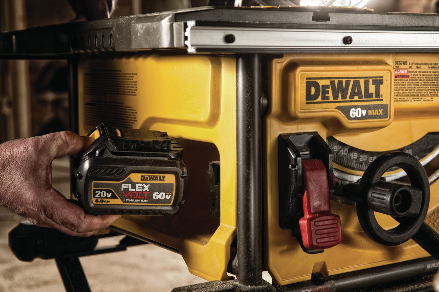 Dewalt DCS7485T1 FlexVolt 60V MAX 8-1/4" Table Saw 6.0Ah Kit