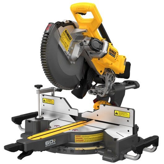 DeWalt DCS781B 60V MAX Brushless 12 in. Double Bevel Sliding Miter Saw, Tool Only