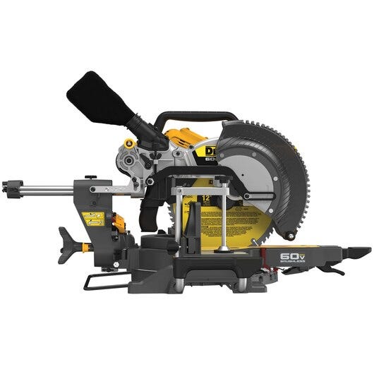 DeWalt DCS781B 60V MAX Brushless 12 in. Double Bevel Sliding Miter Saw, Tool Only