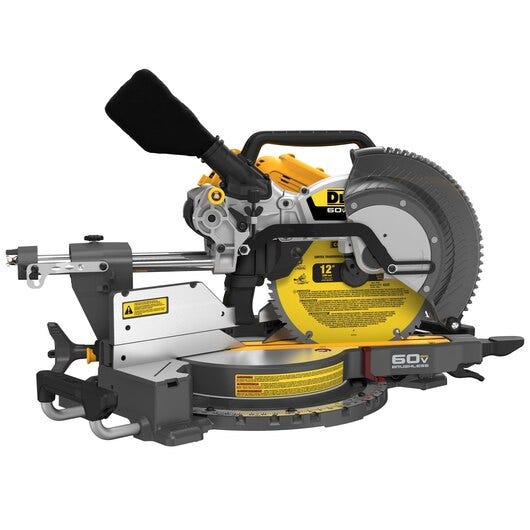 DeWalt DCS781B 60V MAX Brushless 12 in. Double Bevel Sliding Miter Saw, Tool Only