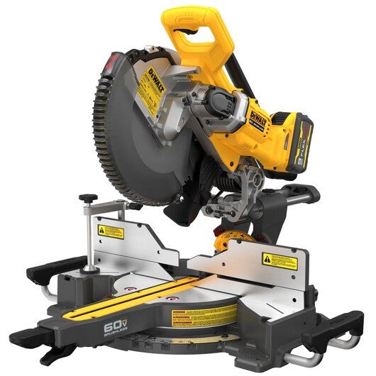 DeWalt DCS781X1 60V MAX Brushless 12 in. Double Bevel Sliding Miter Saw 9.0Ah Kit