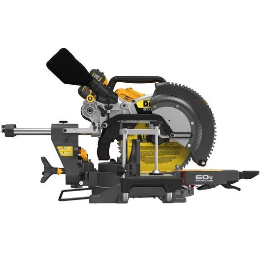 DeWalt DCS781X1 60V MAX Brushless 12 in. Double Bevel Sliding Miter Saw 9.0Ah Kit