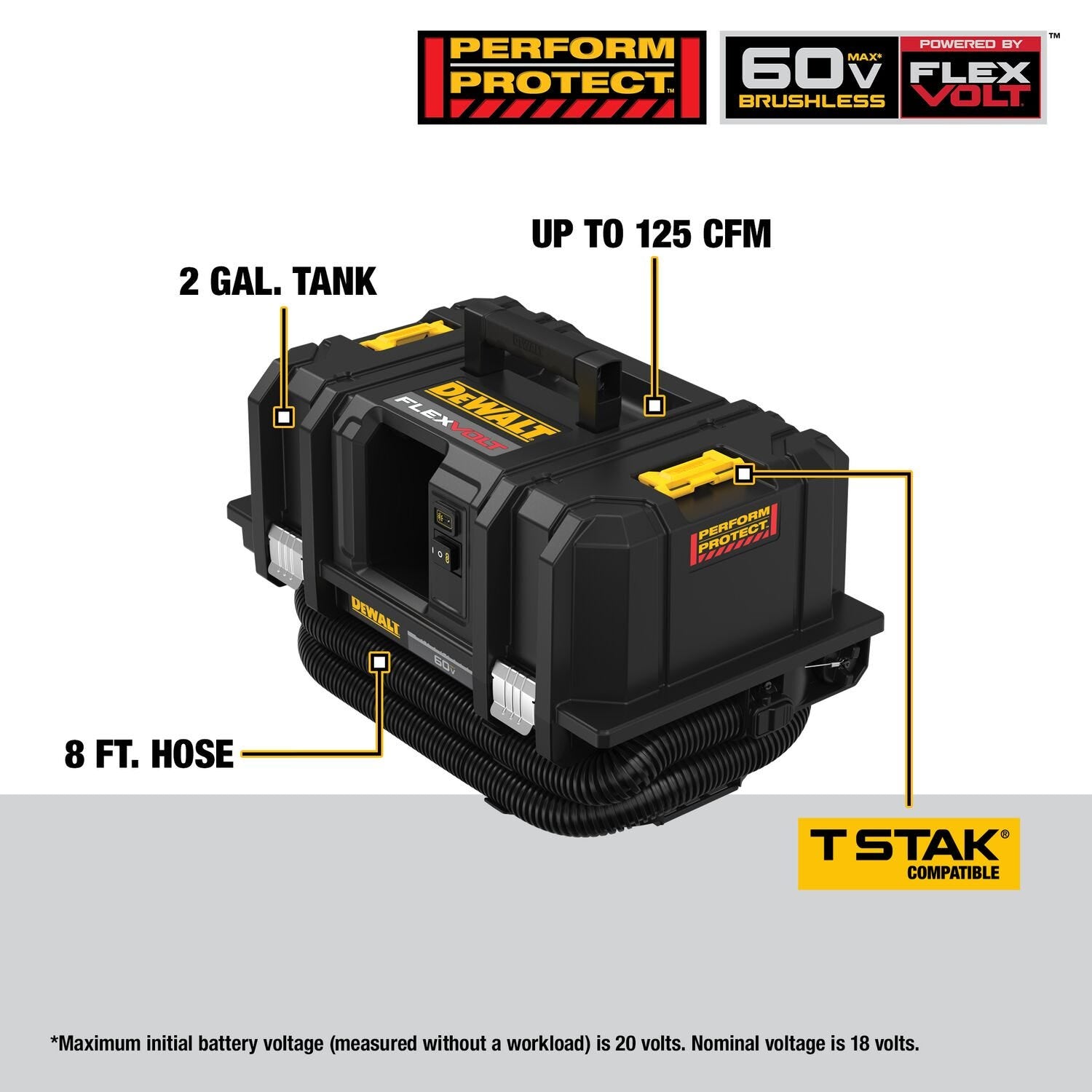 DeWalt DCV585B Flexvolt 60V MAX HEPA Dust Extractor Vac, Tool Only