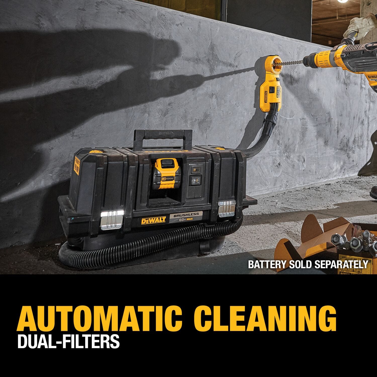 DeWalt DCV585B Flexvolt 60V MAX HEPA Dust Extractor Vac, Tool Only