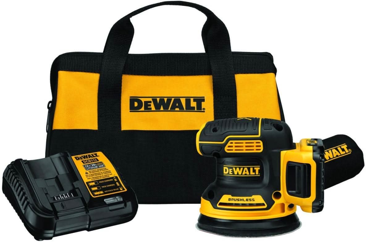 DeWalt 20V MAX XR Brushless 5 in. Sander 2.0Ah Kit plus 20V MAX XR Brushless Top-Handle Jigsaw