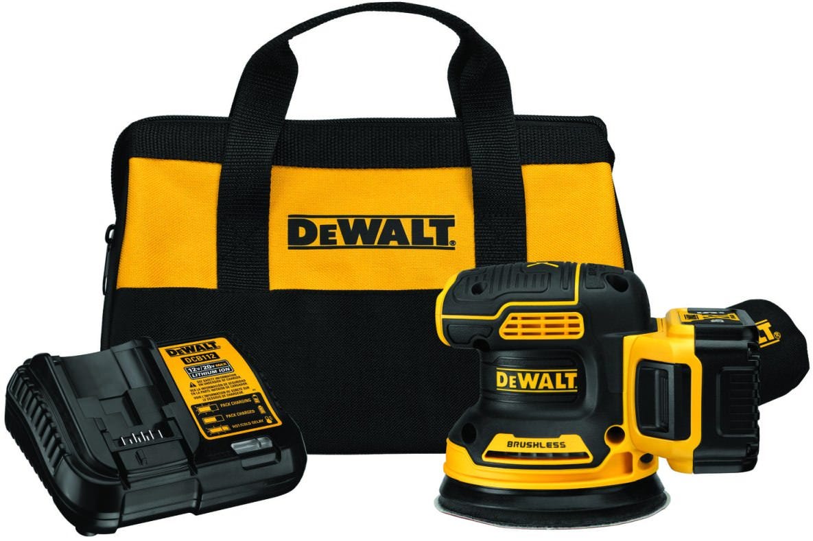 DeWalt DCW210P1 20V MAX XR Brushless 5-Inch Cordless Sander 5.0Ah Kit