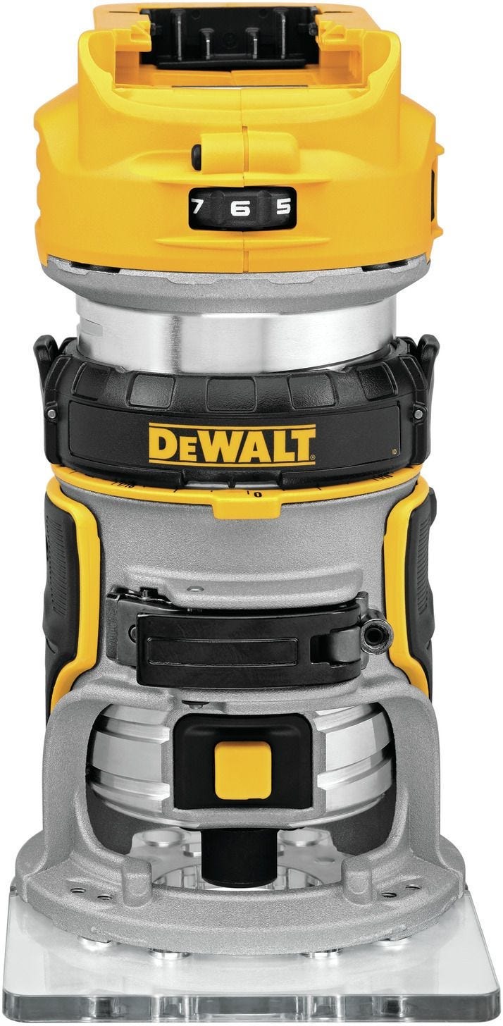 DeWalt 20V MAX Compact Router w/ 20V MAX 6.0Ah & 4.0Ah Battery & Charger Starter Kit