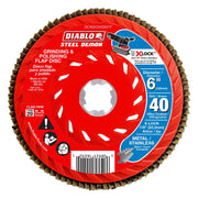 Diablo DCX060040X01F 6 in. 40 Grit X-LOCK Steel Demon Flap Disc for Metal